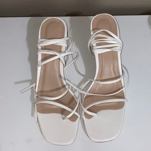 Princess Polly block heels with ties